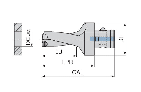 Ceratizit KUB Trigon ABS50 W2934/42/84R; CoreLine - Indexable Drill - 1089242095 (0730530)