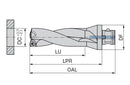 Ceratizit KUB Drill ABS80KUB2/62/186R53; KOMET Trigon - Indexable Insert Drill 1089362098 (0757090)