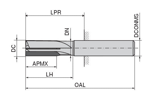 Ceratizit WN.SA.12,0.Z4.HA.K73_PKD CoreLine - PCD End Mills - 5001312200 (0731854)