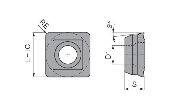Ceratizit SOGX 040204-32 BK8425 Pentron Carbide Drilling indexable Insert 1082030432 (0728709)