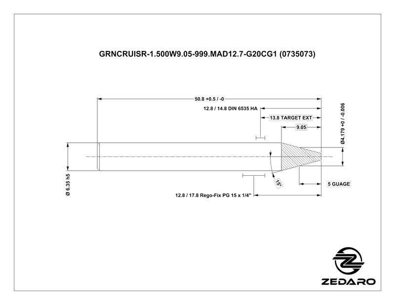 Zedaro GRNCRUISR-1.500W9.05-1STEPFORM-G20CG1 (0735073)