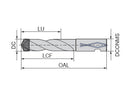 Ceratizit WTX-CHANGE.12,50-12,99.R.1D.HB.14 Holder For Exchangeable Drills 10911125 (0727566)