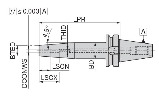 Ceratizit TG.ISO7388-2.AD/B50.SA.4,5°.14.34.120.F CoreLine Heat Shrink Adapter 4.5° 8231021468 (0724865)
