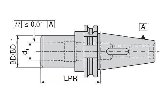 Ceratizit ISO7388-1.AD30.KH.MK2.63.V CoreLine Taper Sleeve Adapter DIN6383 For DIN 228-2D Morse Taper Shanks 8243902000 (0722410)