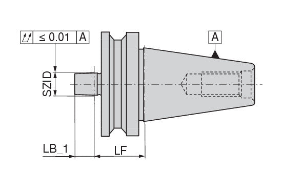 Ceratizit MAS-BT.A30.BA.B16.25.V Drill Chuck Adapter 8251301600 (0722437)