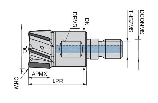 Ceratizit WN.SA.20,0.20°.Z6.M10.K30.IK_PKD CoreLine - PCD Screw-in Cutters - 5001520100 (0682181)