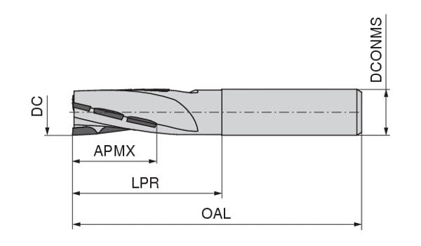 Ceratizit PCD FACE AND SHOULDER MILLING CUTTER 16. CoreLine - Mills - W 5002001600 (0682199)