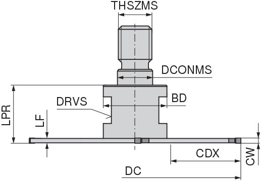 Ceratizit GSLOT.63.R.4.M10.DC-SX3 CoreLine Screw-in Multipurpose Milling Cutter Slot-SX 5039206303 (0724964)