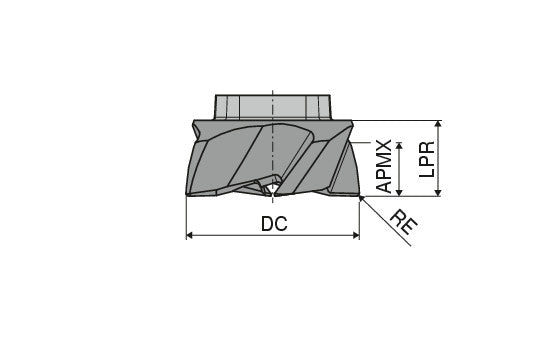 Ceratizit EL16.E16.Z04-07 CTPX225 CoreLine Torus Cutters MultiLock N 5380601607 (0722247)