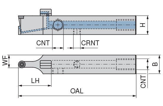 Ceratizit SRDCN 2020 K06 DC CoreLine - 0° - Tool Holder With Screw Clamping 7077502000 (0722578)