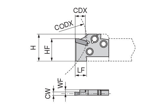 Ceratizit MSS-E32R21-GX24-2 ModularClamp Radial Grooving Module 7086713200 (0712131)