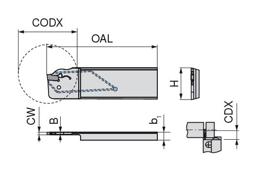 Ceratizit XLCFR 2608-DC-SX3 CoreLine SX-DC Reinforced Radial Blade 70879513 (0717489)