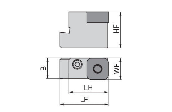Ceratizit RK 3219-S19L MaxiTurn Wheel Set Cartridge SNMG 7461401901 (0726071)
