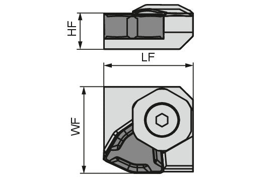 Ceratizit CA12-WNEF1613 MaxiTurn Single Cartridge CA..-WNEF.. 7461003400 (0725191)