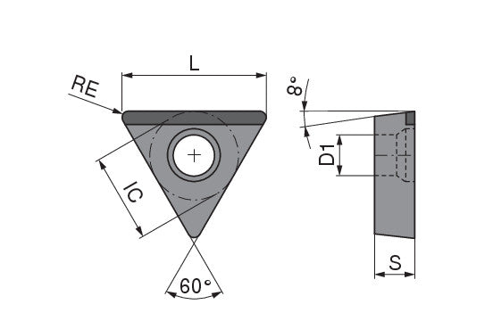 Ceratizit TOEX 090204TNN-010D_A9 CTBS12U CoreLine PcBN indexable Insert 6263200809 (0661148)