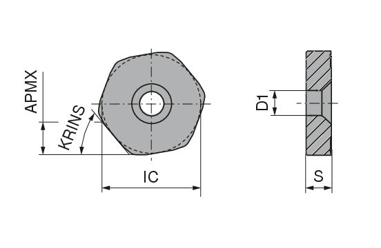 Ceratizit HNMH 281850S60-R51 CTCP635 MaxiTurn Carbide Bar Peeling indexable Insert 7401106100 (0722439)