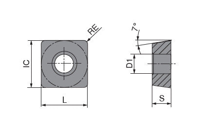 Ceratizit SCMT 120408EN-SMF CTCP135-P CoreLine Carbide Turning indexable Insert 7626771801 (0725091)