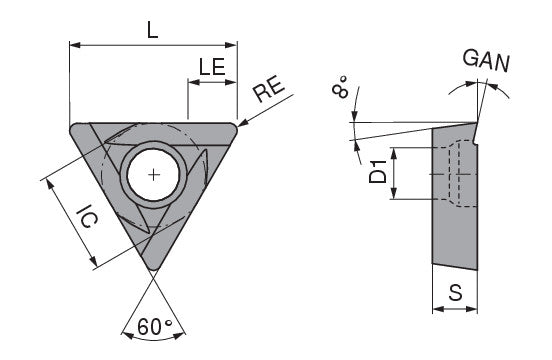 Ceratizit TOHX 090204ER-G06 P25M CoreLine HM indexable Insert 6260243602 (0661102)