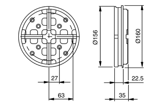 System 3R Pallet Ø156 mm, Macro-Magnum 3R-681.51-SA (0659616)