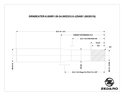 Zedaro GRNBEATER-8.000R1.00-24.0KES33.0-J25AB1 (0638316)