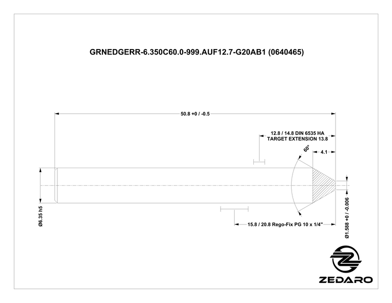 Zedaro GRNEDGERR-6.350C60.0-999.AUF12.7-G20AB1 (0640465)