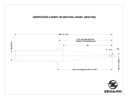 Zedaro GRNPICKER-2.000R1.00-0643109-J35CG1 (0643109)