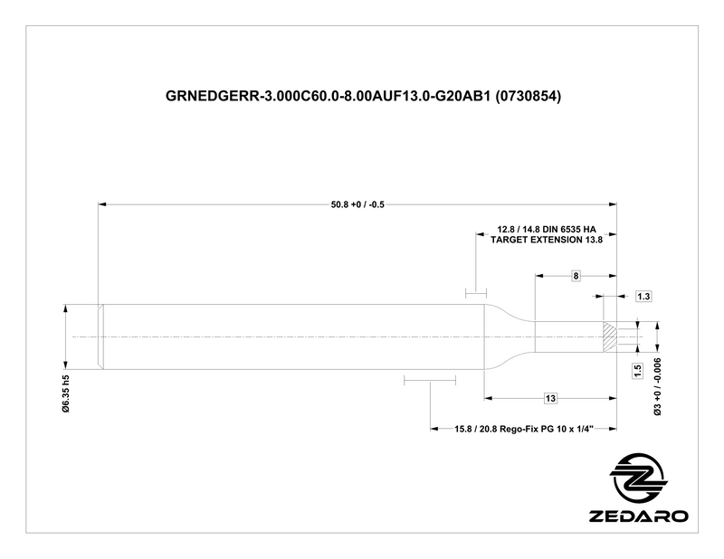 Zedaro GRNEDGERR-3.000C60.0-8.00AUF13.0-G20AB1 (0730854)