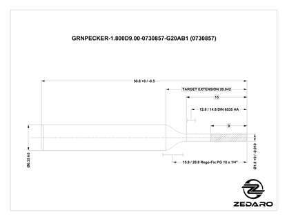Zedaro GRNPECKER-1.800D9.00-15.0PEK20.0-G20AB1 (0730857)