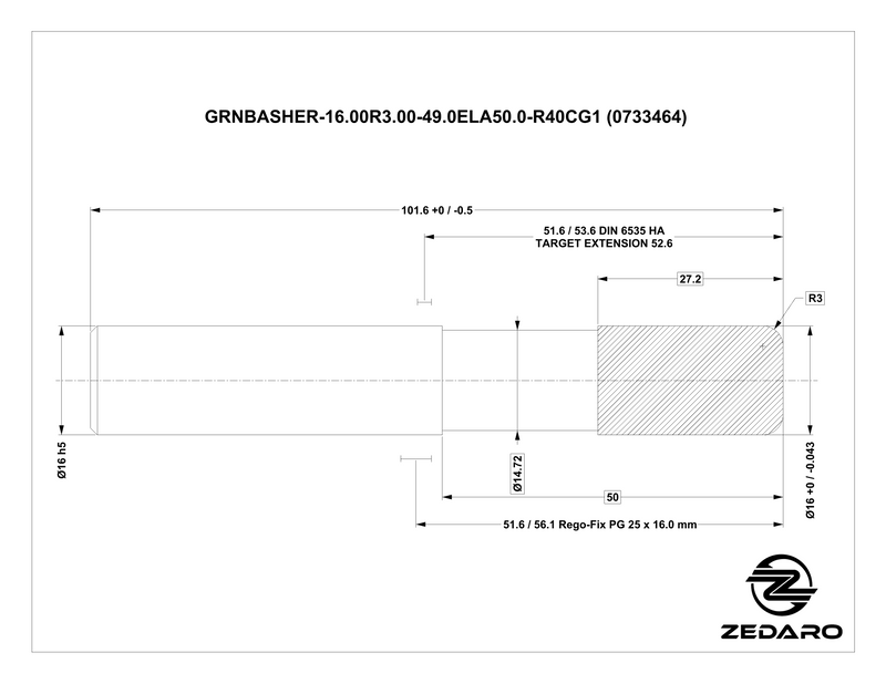 Zedaro GRNBASHER-16.00R3.00-49.0ELA50.0-R40CG1 (0733464)