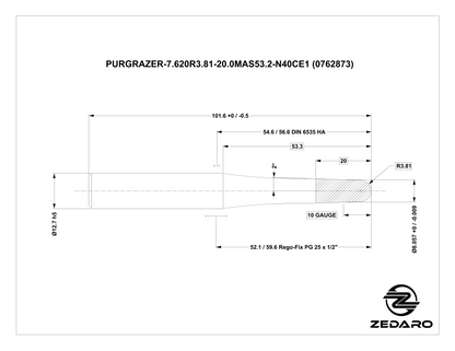 Zedaro PURGRAZER-7.620R3.81-20.0MAS53.2-N40CE1 (0762873)