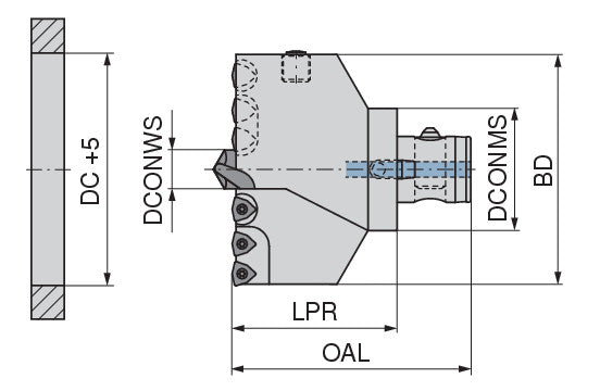 Ceratizit DRILL HEAD ABS-T50 95-100 mm DIA. Pentron Indexable Insert Bit Centron V464 1085810090 (0757148)