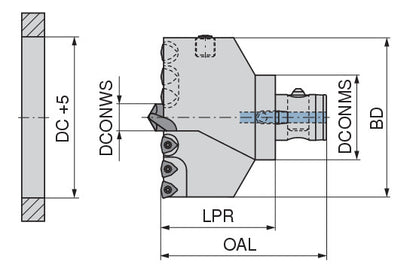 Ceratizit DRILL HEAD ABS-T50 95-100 mm DIA. Pentron Indexable Insert Bit Centron V464 1085810090 (0757148)