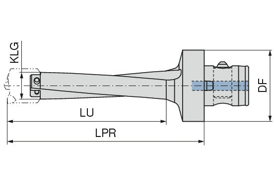 Ceratizit BASIC ELEMENT KUB CENTRON Ø20-25 4-4,6XD CoreLine Indexable Drill 1086419095 (0757216)