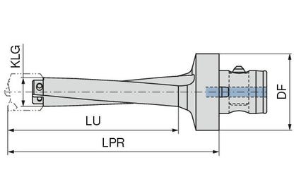 Ceratizit BASIC ELEMENT KUB CENTRON Ø20-25 4-4,6XD CoreLine Indexable Drill 1086419095 (0757216)