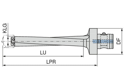 Ceratizit BASIC ELEMENT KUB CENTRON Ø20-25 5-6,5XD CoreLine Indexable Drill 1086619095 (0757224)