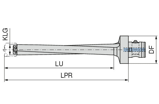 Ceratizit BASIC ELEMENT KUB CENTRON Ø55-Ø64 7-9XD CoreLine Indexable Drill 1086953598 (0755669)