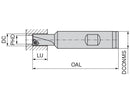 Ceratizit COUNTERSINK TOOL KWZ-M6-K1 CoreLine Insert 180° WPS 3019801100 (0756423)