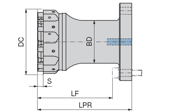 Ceratizit FREEMAX DAH115 Ø 80 KOMET Freemax - Holder With Interface 4030008000 (0756125)