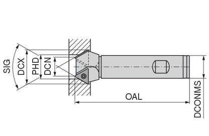 Ceratizit KWS M 14-5/8 CoreLine Insert Countersink 90° WPS 5819626000 (0759540)