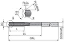 Ceratizit 6A0603-06030.H7.0260.0510.R06.HA.B375 CoreLine NC Machine reamers, Sim. DIN 8093-A NC 100H 4043506030 (0775356)