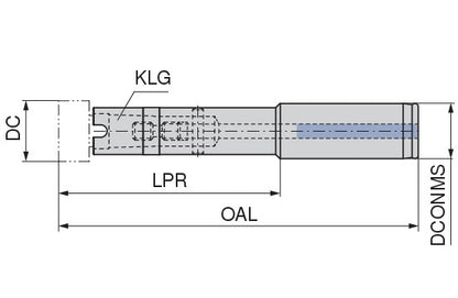 Ceratizit HALTER MIT ZYLINDERSCHAFT, LANG CoreLine - Holder For Rapid Head Set 4089104099 (0756079)
