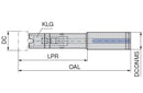 Ceratizit RS Holder Cyl Inch 30.11-40.00 Long Holder For Rapid Head Set 4989104099 (0759674)
