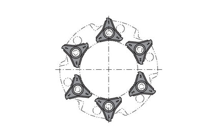 Ceratizit FREEMAX WSP-SET Ø70-H7 HM-DBG-P ASG4000 Reamax Indexable Insert 4030207000 (0756106)