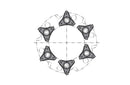 Ceratizit FREEMAX WSP-SET Ø70-H7 HM-DBG-P ASG3000 Reamax Indexable Insert 4030107000 (0756107)