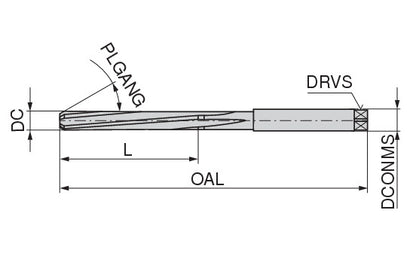 Ceratizit H.08,00.H7.B.DIN206 CoreLine - Hand reamers, 206-B 40100080 (0766196)
