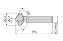 Ceratizit SE.N.06,30.120°.C.WN Countersink 120°, Factory Standard-C 30170063 (0766164)