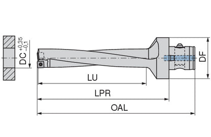 Ceratizit KUB PENTRON ABS63/W8046/43,5/220/R - Indexable Drill 1087543596 (0757029)