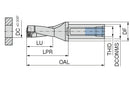 Ceratizit KUB Quatron 1.00x3.25/W8318/0.718/1.496R KOMET - Indexable Insert Drill 1587918200 (0758836)