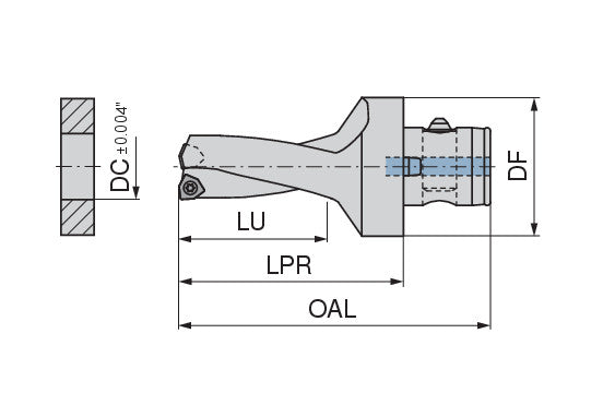 Ceratizit KUB Trigon ABS50/W2924/1.281/2.598 R CoreLine - Indexable Drill - 1589232595 (0761209)