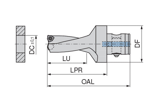 Ceratizit KUB TRIGON ABS50/W2934/42/84/L CoreLine - Indexable Drill - 1189242095 (0730488)